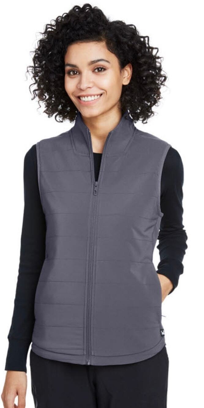 Spyder women's polar gray Transit pillow tech Vest # S17029 size 2XL NEW